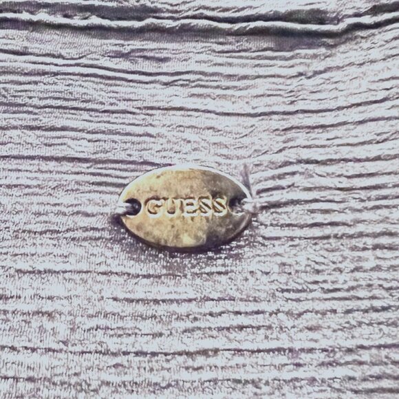 Guess Los Angeles Women's Long Sleeve Sheer Blueish Gray Button Up- Sz. X S - Picture 12 of 15